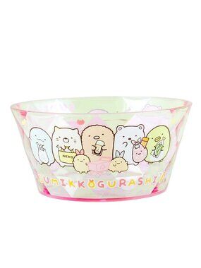 Sumikkogurashi San-X Kirakira Grocery Time Faceted Diamond Cut Bowl Pink Japan